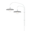 Shade 2-Light Wall Lamp with LED Bulbs with White Wall Hanger