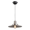 Broxton 1 Light Metal Shade Pendant in Brushed Nickel