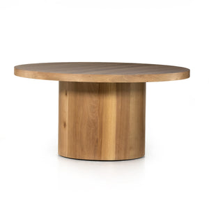 Hudson Round Dining Table In Natural Yukas