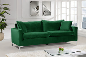 Lucy Sofa In Green Velvet