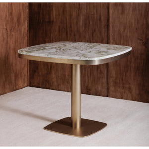 Celeste Cafe Table Green Onyx Marble & Brass