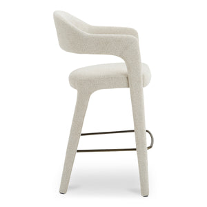 Moe's Martens Bar Stool with Armrests Beige