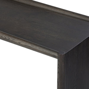 Glenview Console Table - Smoked Black Oak