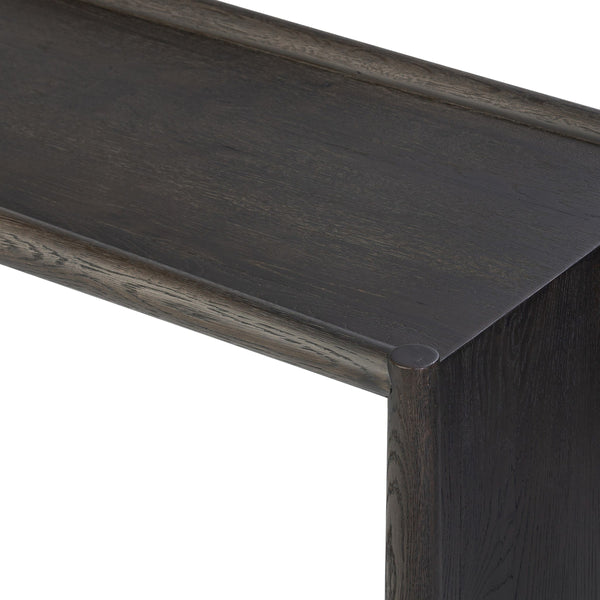 Glenview Console Table - Smoked Black Oak