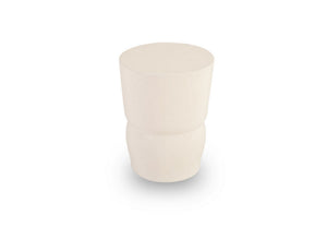 Carved Stool, Gel Coat White