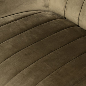 Audie Swivel Chair In Surrey Olive