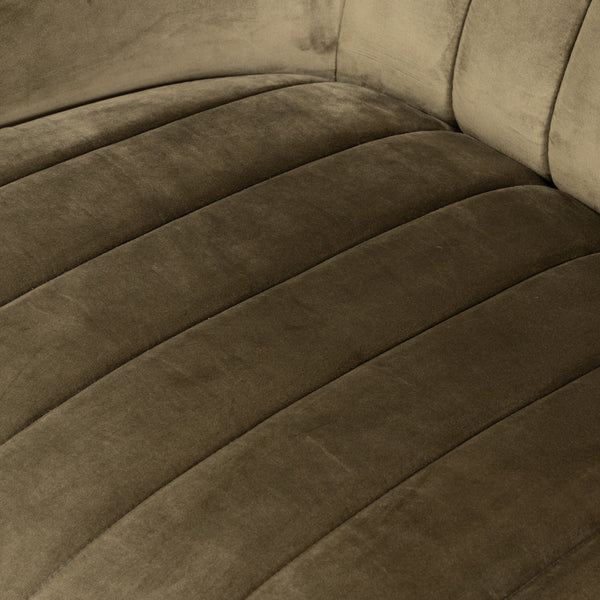 Audie Swivel Chair In Surrey Olive