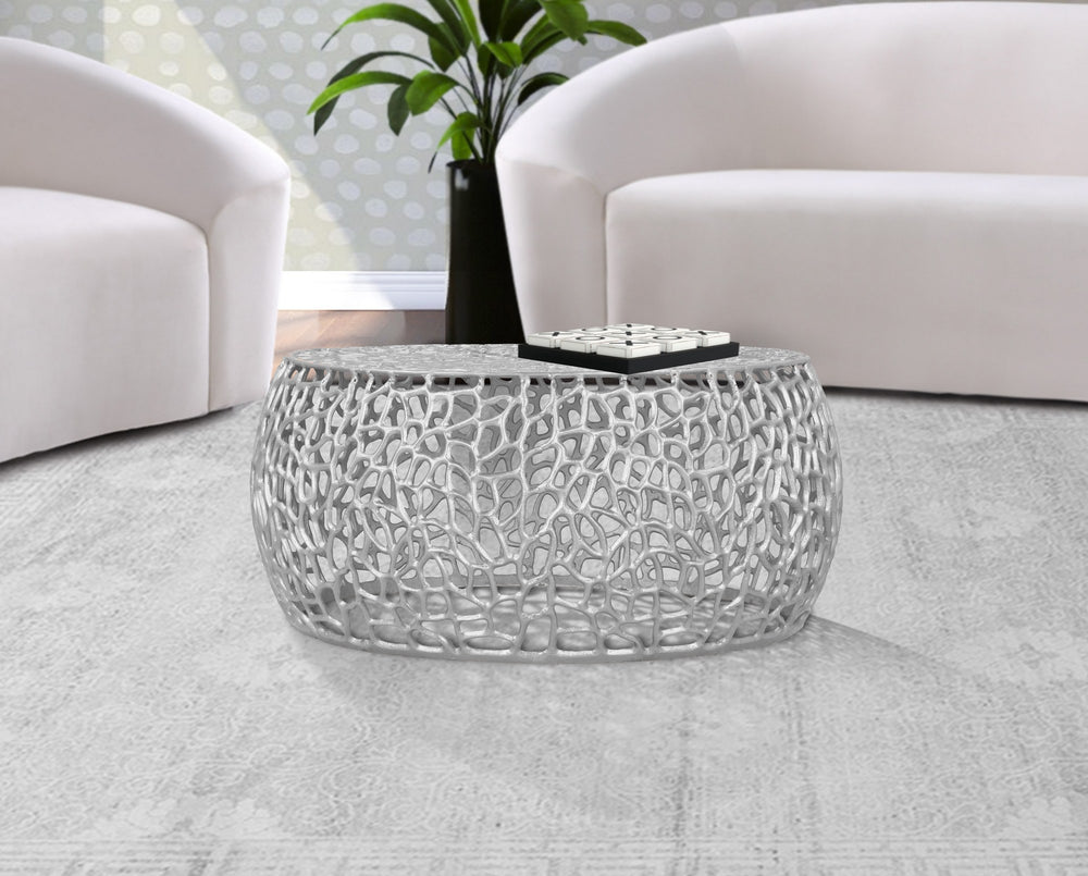Glen Coffee Table In Silver