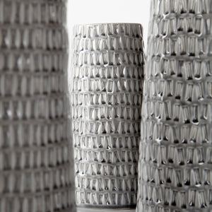 Somerville Vase in Oyster Silver
