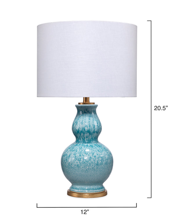 Whitney Ceramic Table Lamp, Blue