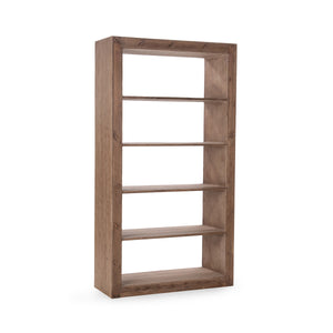 Nalani Solid Wood Bookshelf - Natural Finish