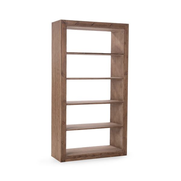 Nalani Solid Wood Bookshelf - Natural Finish