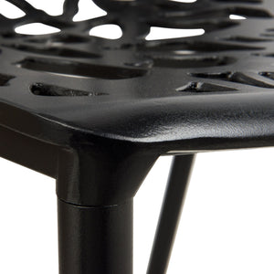 ORO ALUMINUM CHAIR (ARMLESS) - BLACK
