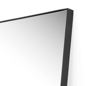 Georgina Rectangle Floor Mirror In Mtt Blk