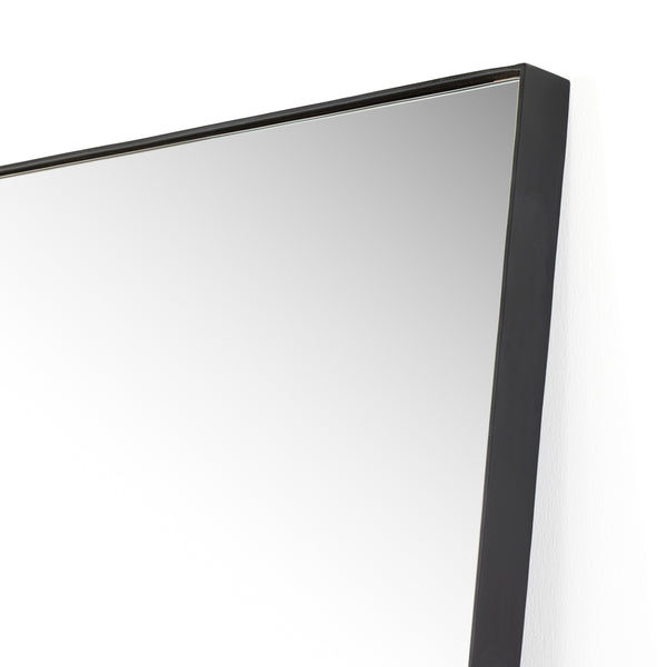 Georgina Rectangle Floor Mirror In Mtt Blk