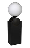 Kate Table Lamp, Black Metal with Antique Brass Accent