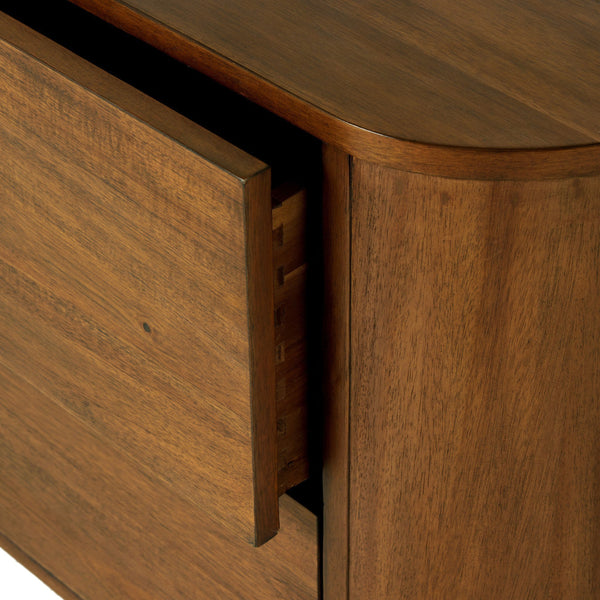 Paden Nightstand - Seasoned Brown Acacia