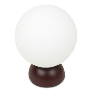 Moe's Ovi Table Lamp with Opal Globe in Deep Red