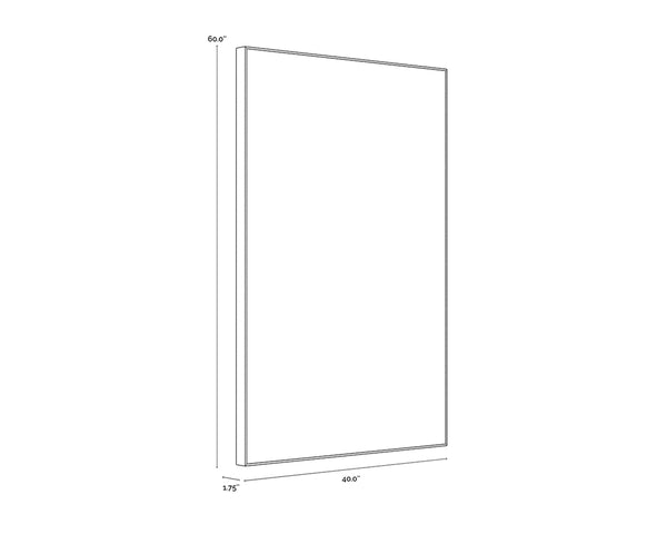 FACE TO FACE (SET OF 2) - 40" X 60" - BLACK FLOATER FRAME
