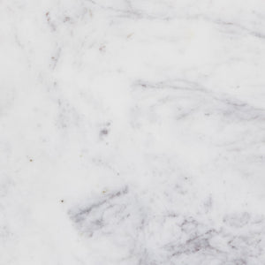 Cyprus End Table - Veined White Marble Solid
