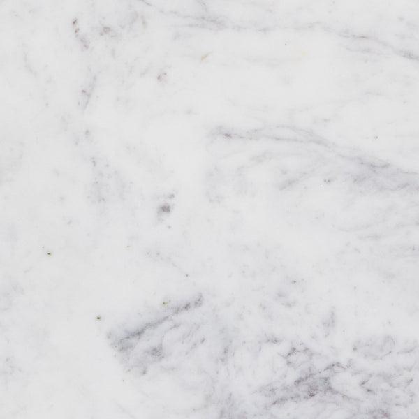 Cyprus End Table - Veined White Marble Solid