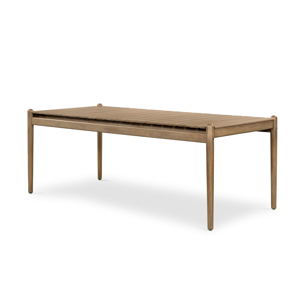 ROSEN OUTDOOR DINING TABLE 81" IN EUCALYPTUS