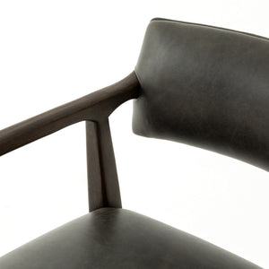 Tyler Traditional Desk Chair-Chaps Ebony