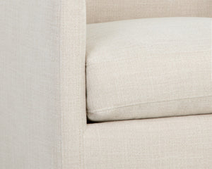 PORTMAN SWIVEL LOUNGE CHAIR - EFFIE LINEN