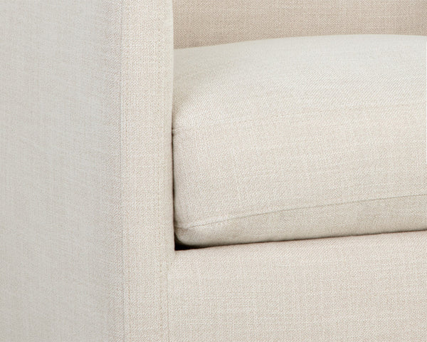 PORTMAN SWIVEL LOUNGE CHAIR - EFFIE LINEN