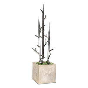 SS Tree Limbs in Urbano Cube Fiber Clay Planter