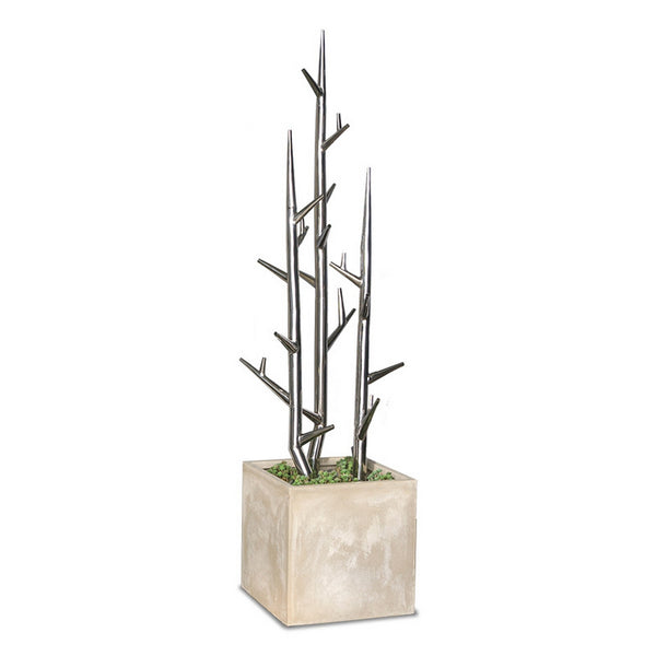 SS Tree Limbs in Urbano Cube Fiber Clay Planter