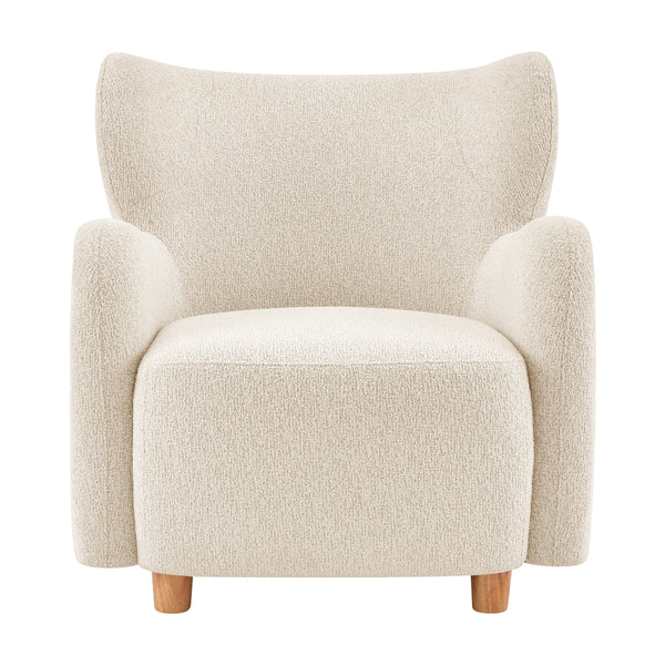 Tiffany KD Boucle Accent Arm Chair, Palladian Beige