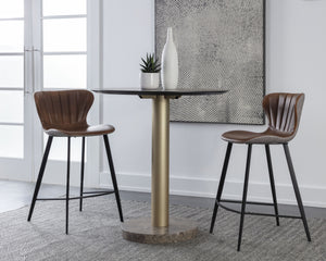 ARABELLA COUNTER STOOL - BRAVO COGNAC / NOVEMBER GREY