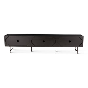 Verbania 98" Plasma Cabinet, Matte Black