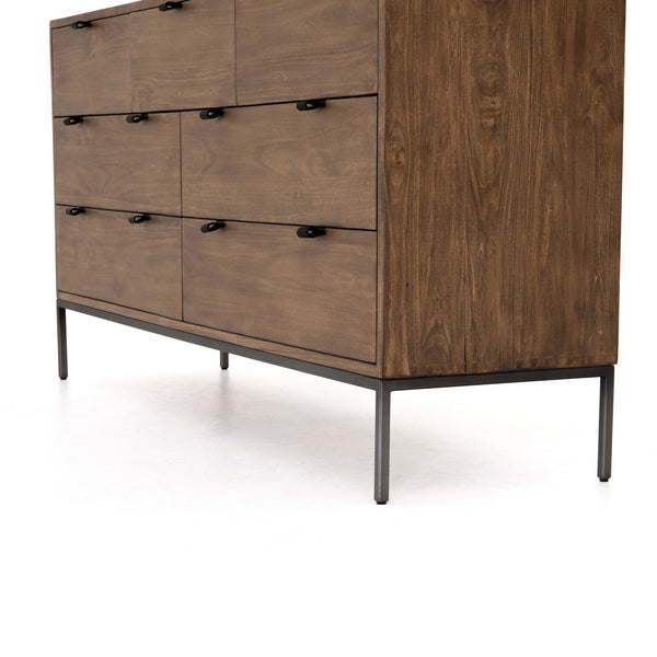 Trey 7 Drawer Dresser In Auburn Poplar