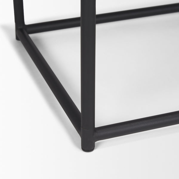 Taniel Light Brown Wood w/ Black Metal Stool