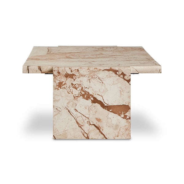 Romano Coffee Table In Desert Taupe Marble