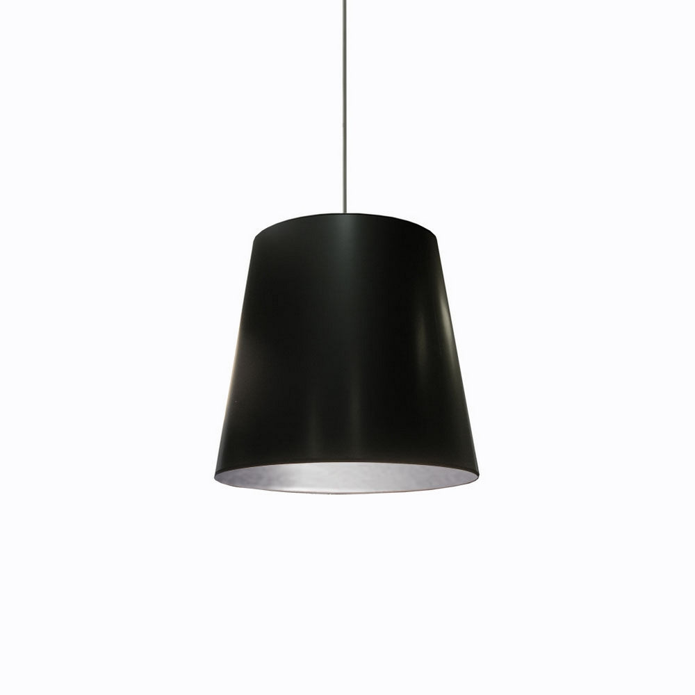 1LT Oversized Drum Pendant,Medium - Blk/Slv