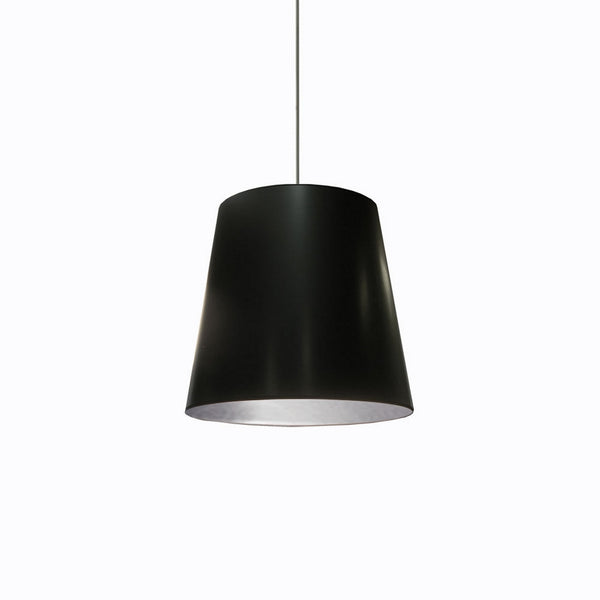 1LT Oversized Drum Pendant,Medium - Blk/Slv