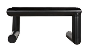 Emerson Industrial Steel Coffee Table in Matte Black