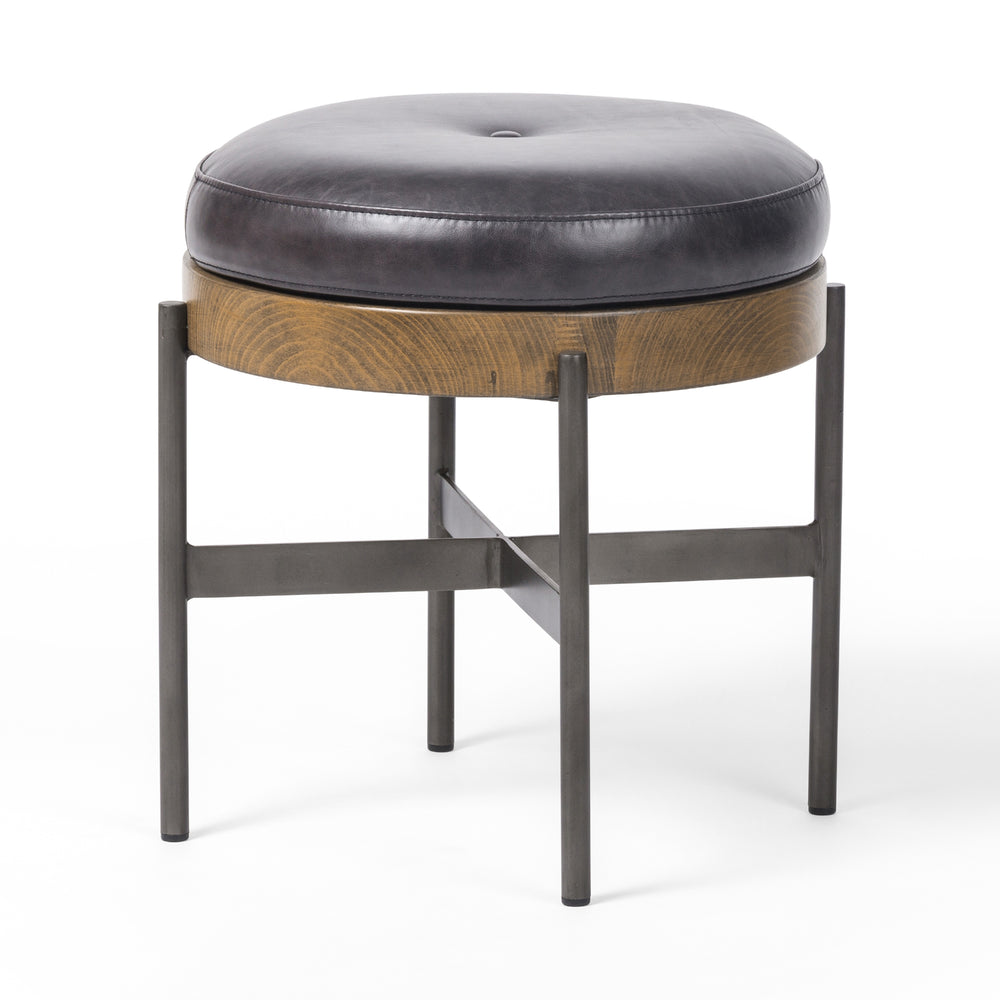 Edwyn Small Ottoman In Sonoma Black