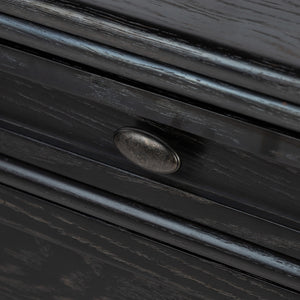 Toulouse Executive Desk In Distressed Black