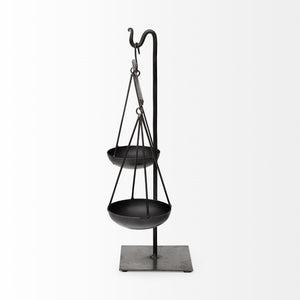 Ellis 10L x 4W Black Metal Vintage Inspired Weighing Scale