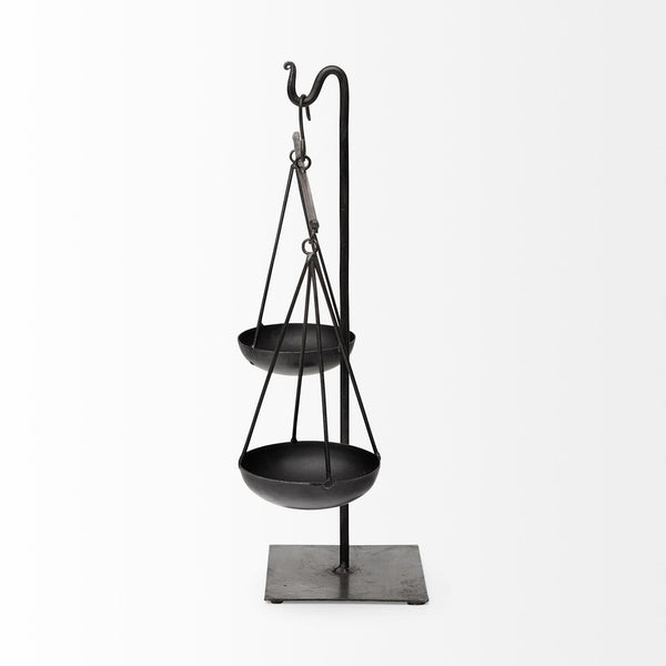 Ellis 10L x 4W Black Metal Vintage Inspired Weighing Scale