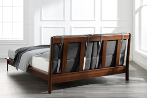 Park Avenue King Platform Bed with Fabric, Ruby