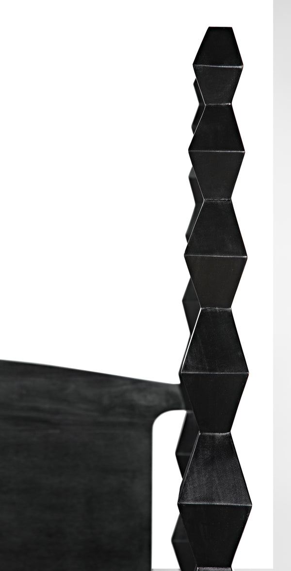 Brancusi Bed, Queen, Hand Rubbed Black