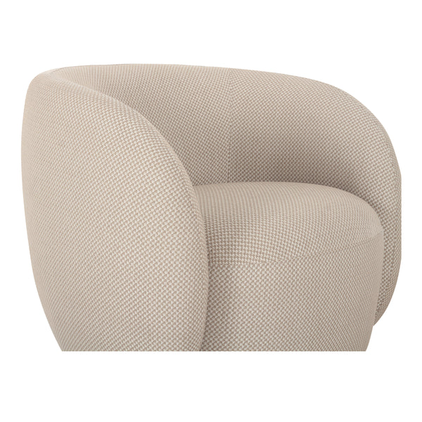 Moe's Rae Outdoor Accent Chair in Beige Check