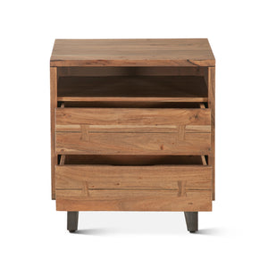 Aspen 24" Night Chest, Two Drawer and Shelf