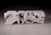 Freeform Bench Resin Roman Stone