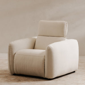 Moe's Eli Power Recliner Chair in Warm White